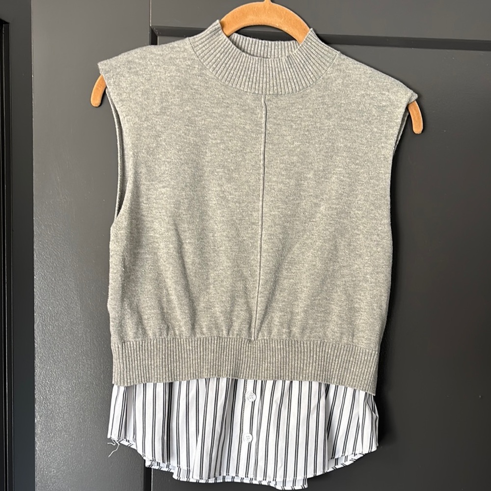 Central Park West sweater tunic blouse combo